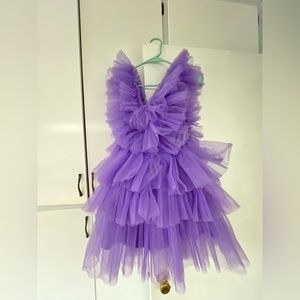 Tulle lavender purple dress layered nwt